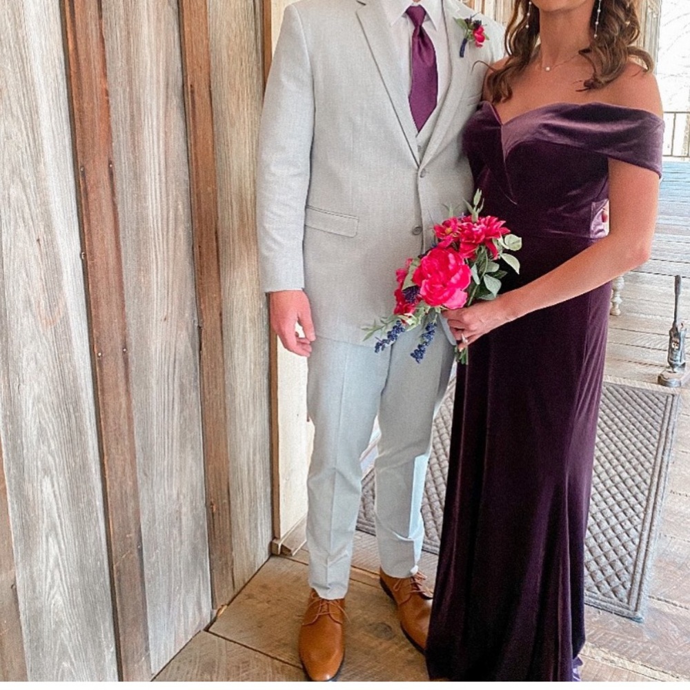 “Purple” Velvet Bridesmaid dress. #Prom #MardiGras #Velvet